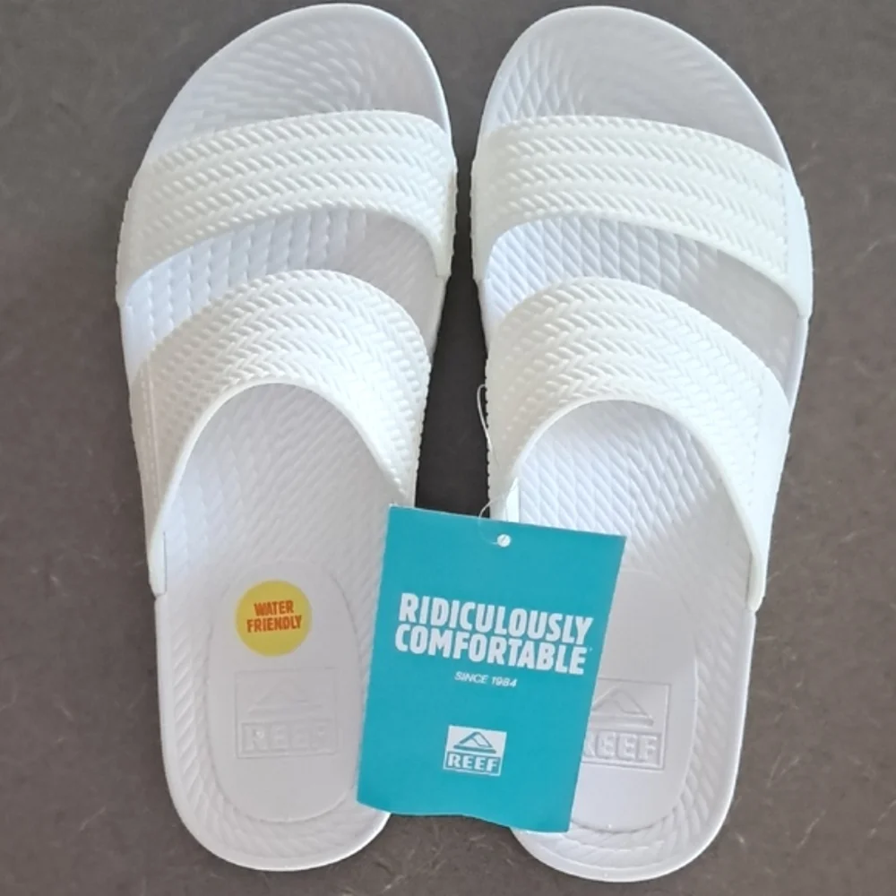 Reef Women's New Water Vista Slides Sandals White Water Friendly Various Sizes